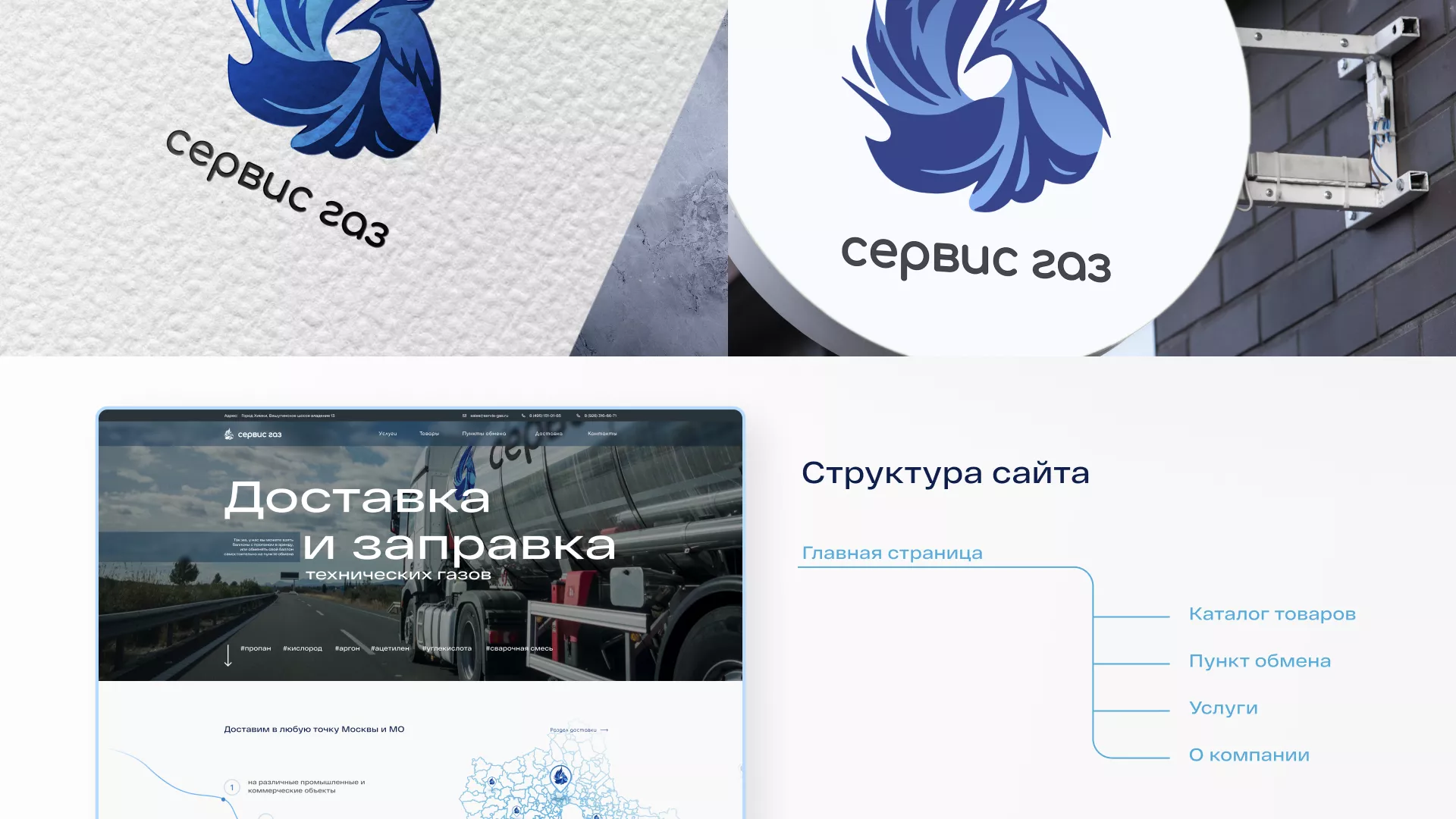 Создание сайта компании «Сервис газ» в Шиханах