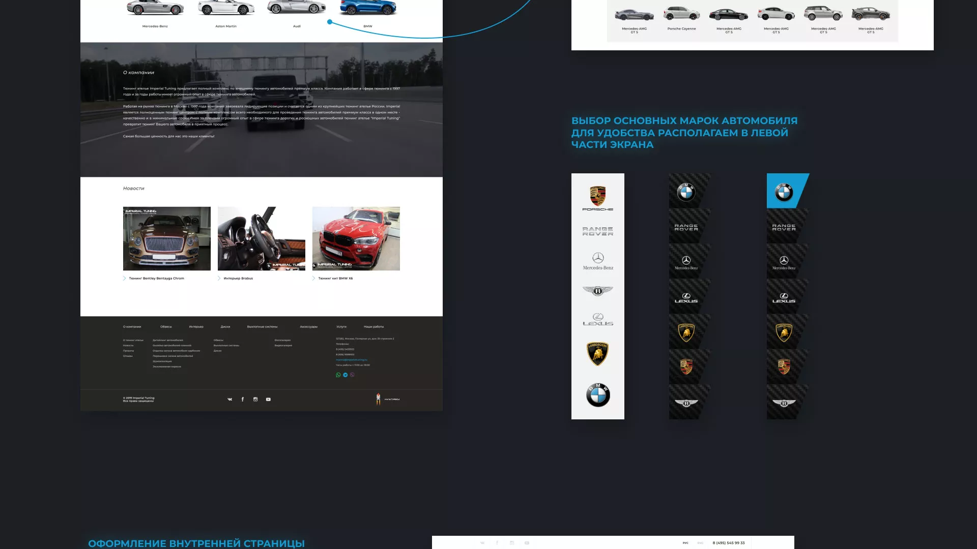 Создание сайта тюнинг-ателье «Imperial Tuning» в Шиханах