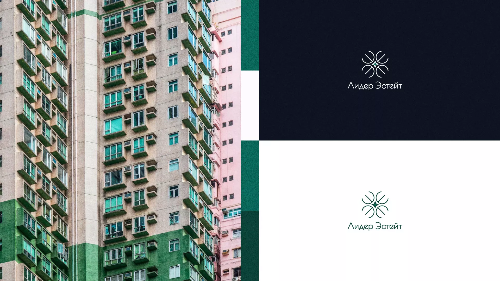 Создание логотипа компании «Лидер Эстейт» в Шиханах