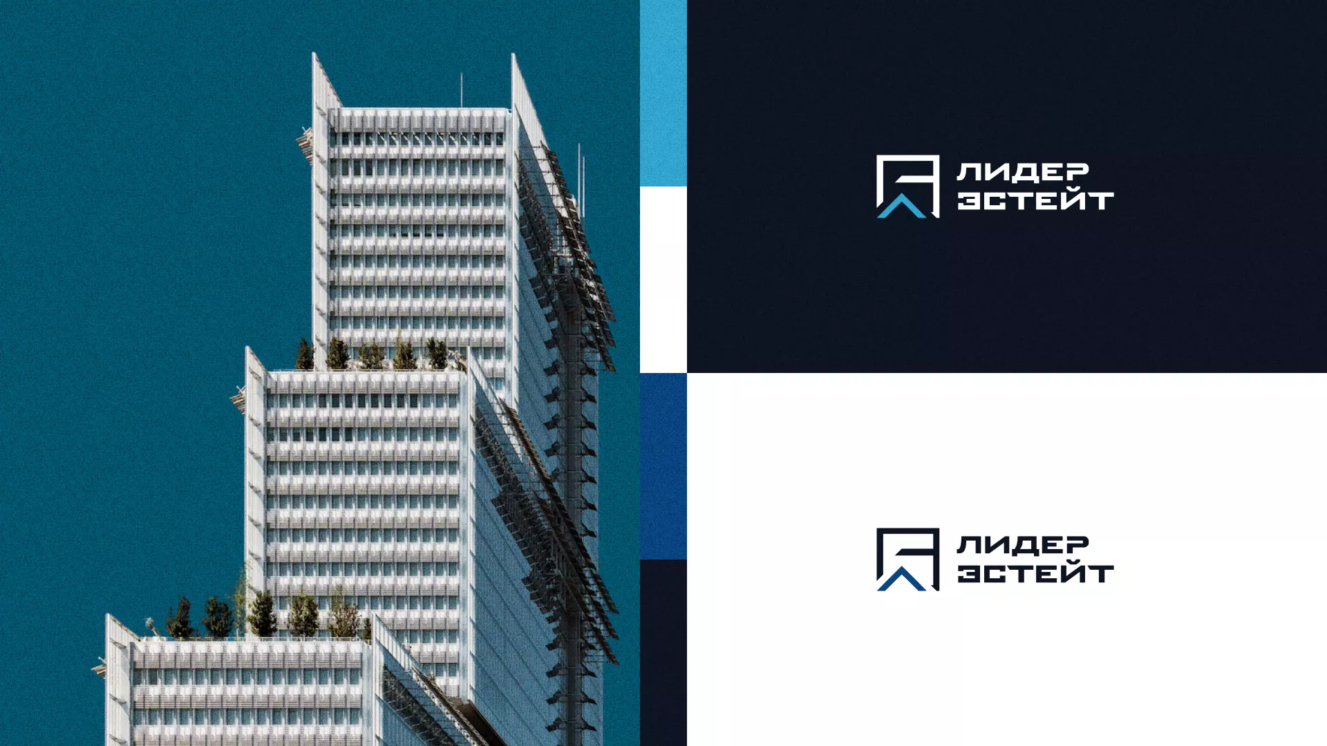 Разработка логотипа агентства недвижимости «Лидер Эстейт» в Шиханах