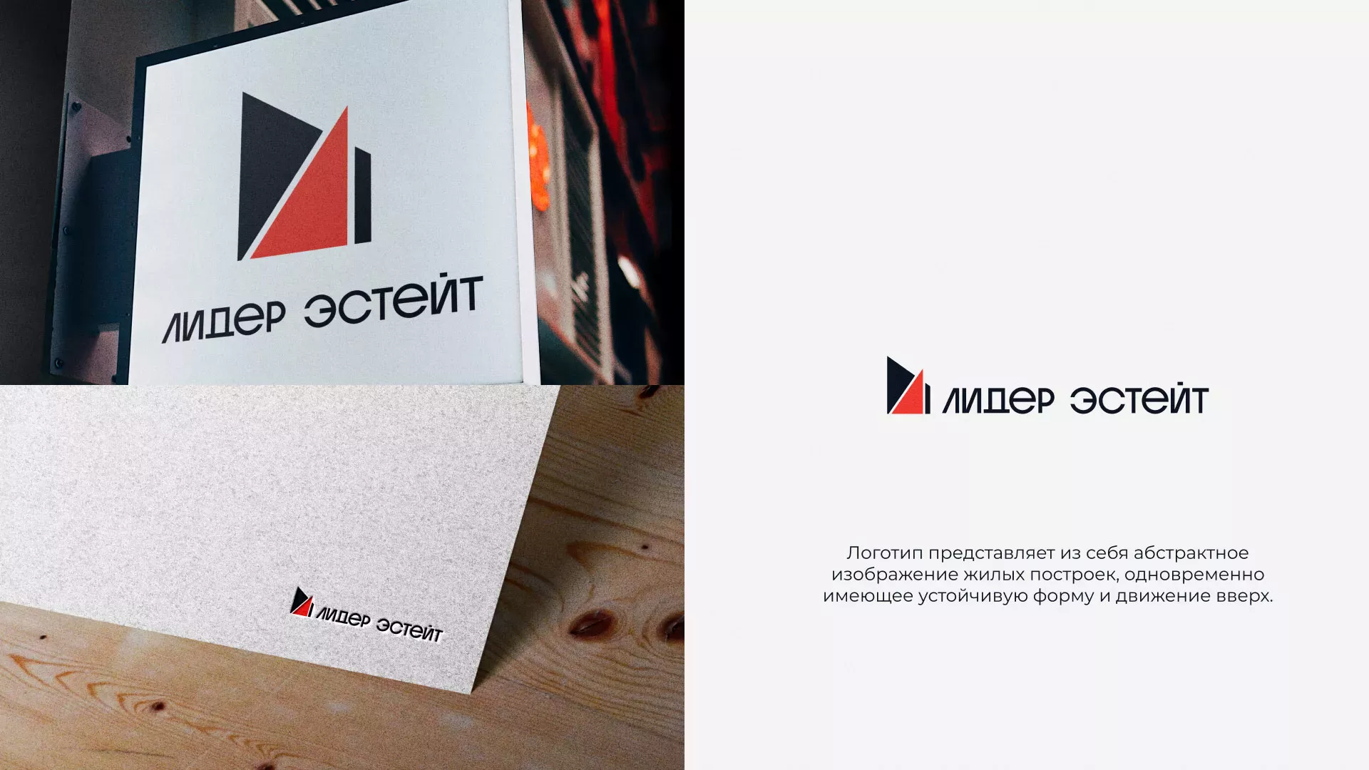 Сделали логотип для агентства недвижимости «Лидер Эстейт» в Шиханах