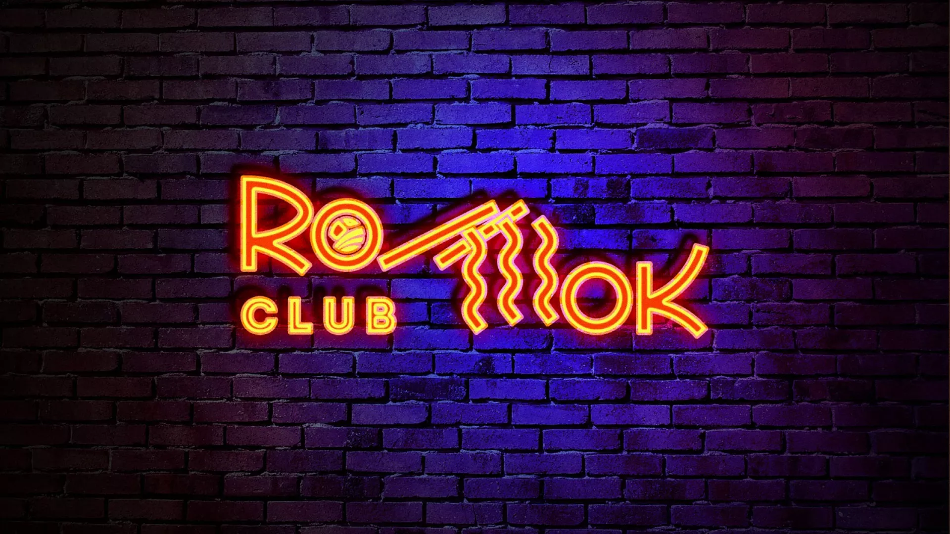 Разработка интерьерной вывески суши-бара «Roll Wok Club» в Шиханах