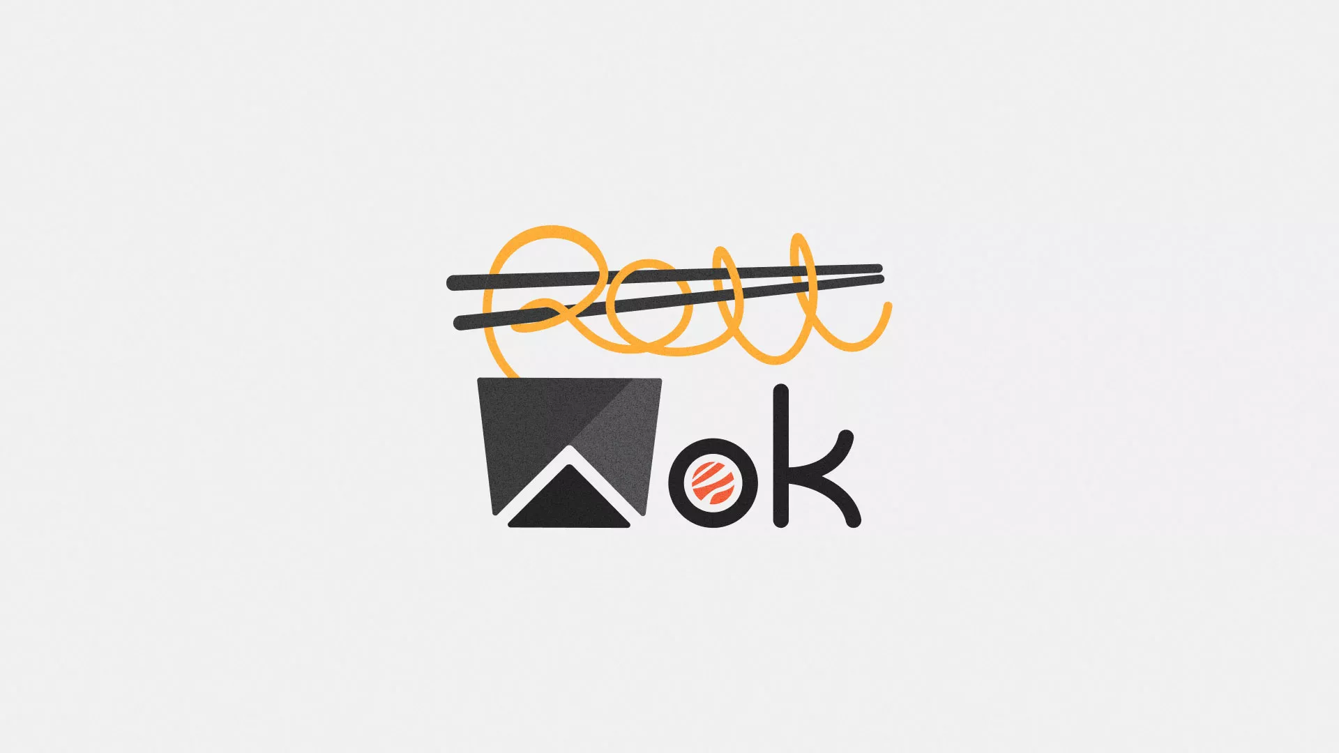 Разработка логотипа в Шиханах для суши-бара «Roll Wok Club» Разработка логотипа в Шиханах для суши-бара «Roll Wok Club»